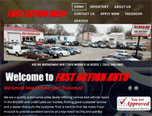 Tablet Screenshot of fastactionauto.com
